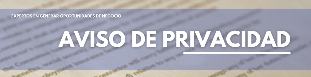 Encabezado para aviso de privacidad